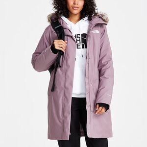 The North Face Women's Arctic Parka in Fawn Grey Mauve Purple